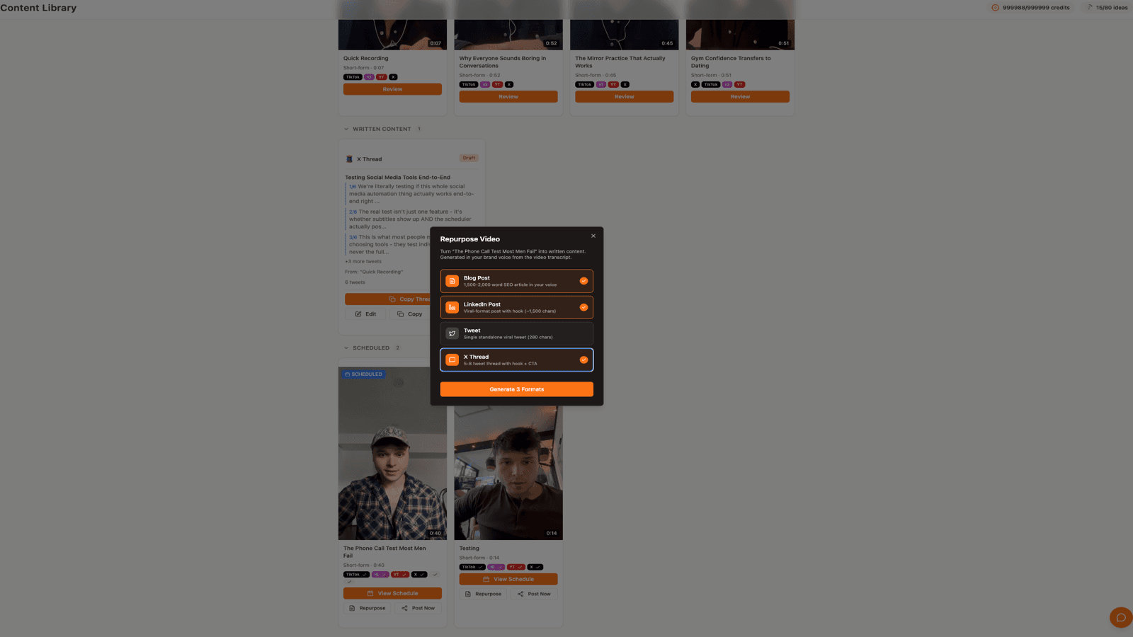 Repurpose One Video Into Five Formats — CreateSocial