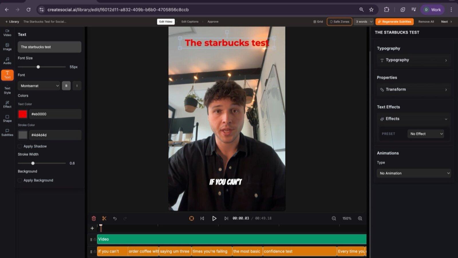 Video Editor — CreateSocial